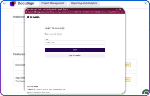 DocuSign Dashboard Integration