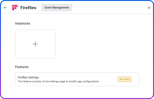 Fireflies Dashboard Integration