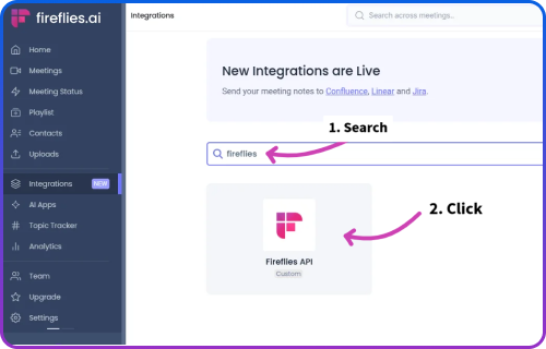 Fireflies Processing Tracking