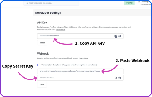 Fireflies Workflow Integration