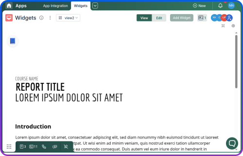 Google Docs & Sheets Widgets
