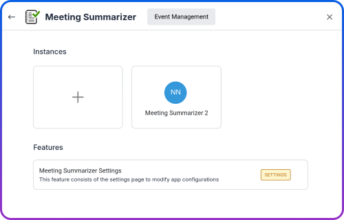 Meeting Summarizer Dashboard Integration