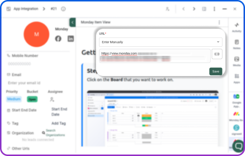 Monday Dashboard Integration