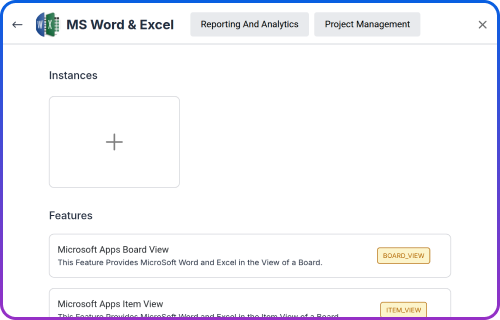 MS Word & Excel Dashboard Integration