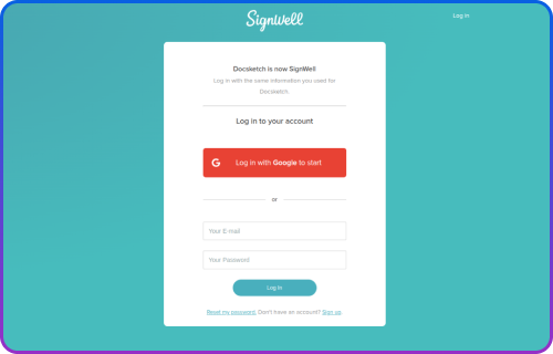 SignWell Dashboard Integration
