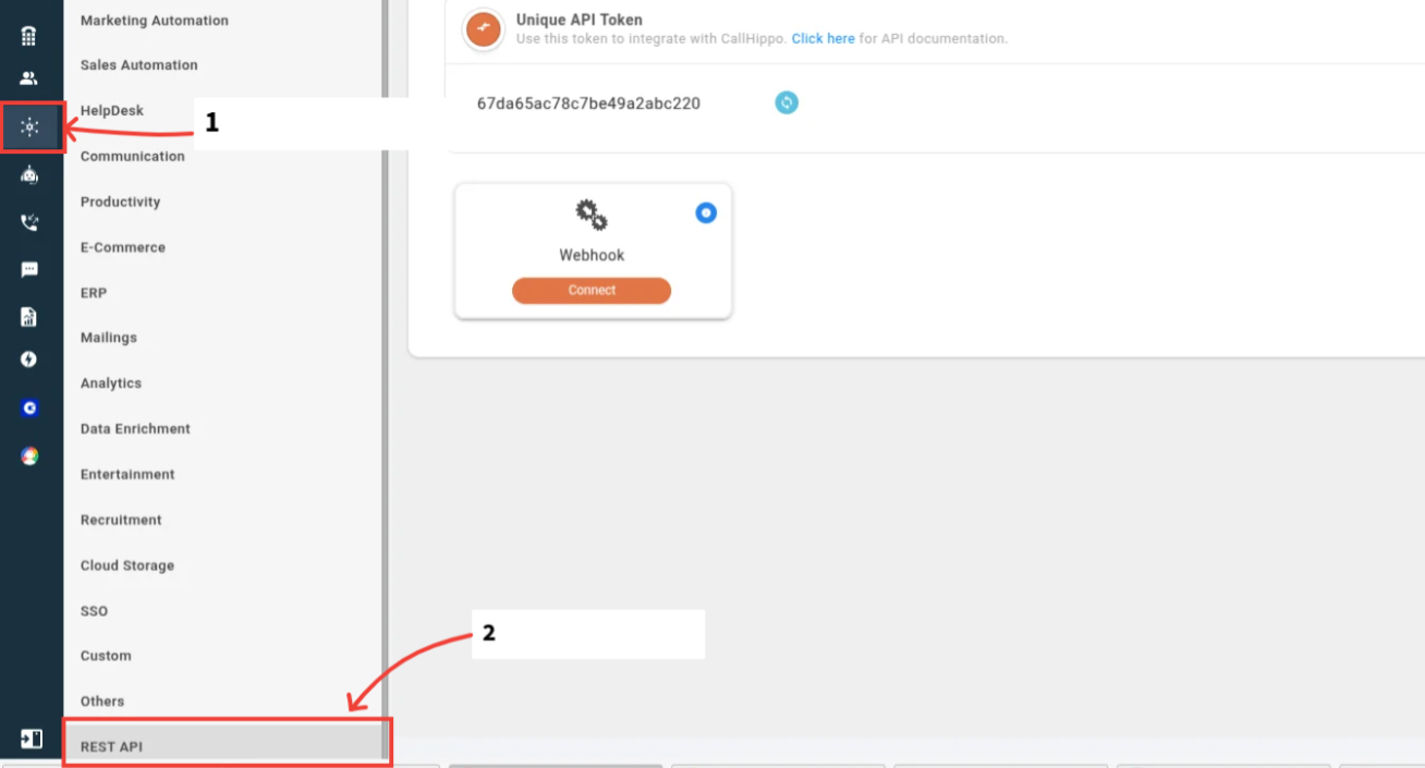 CallHippo integration card
