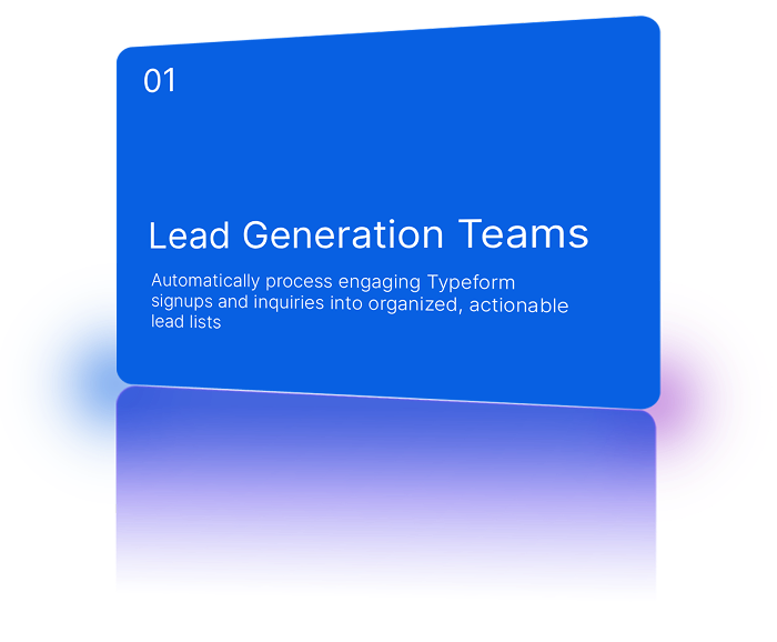 Lead Generation Teams