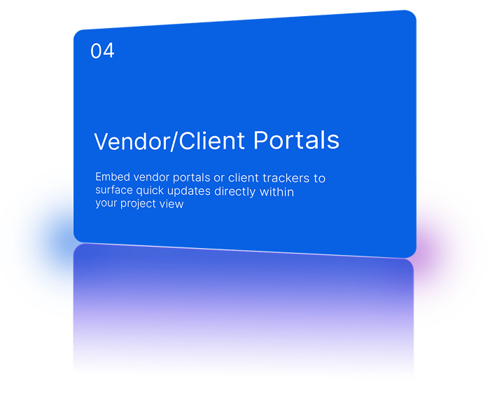 Vendor/Client Portals