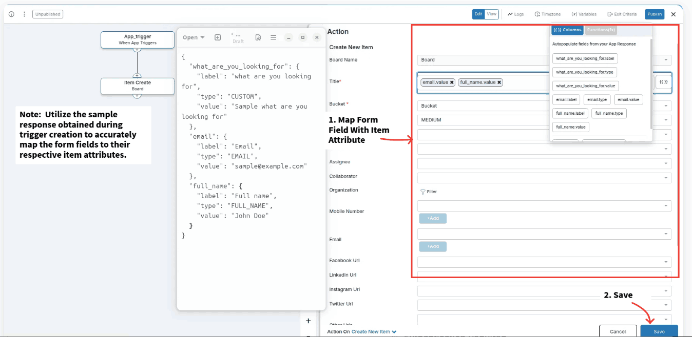 Apps section in Pronnel