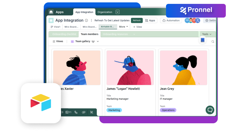Airtable Integration with Pronnel