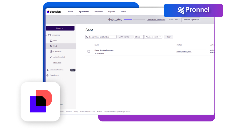 Pronnel DocuSign Integration - Connect DocuSign to Pronnel CRM Platform