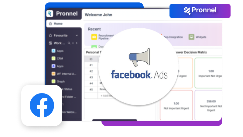 Facebook Ads Integration with Pronnel