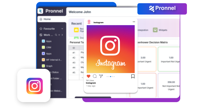 Instagram Posts Integration with Pronnel