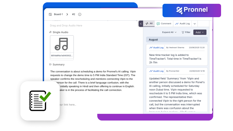 Pronnel Meeting Summarizer Integration - Connect Meeting Summarizer to Pronnel CRM Platform
