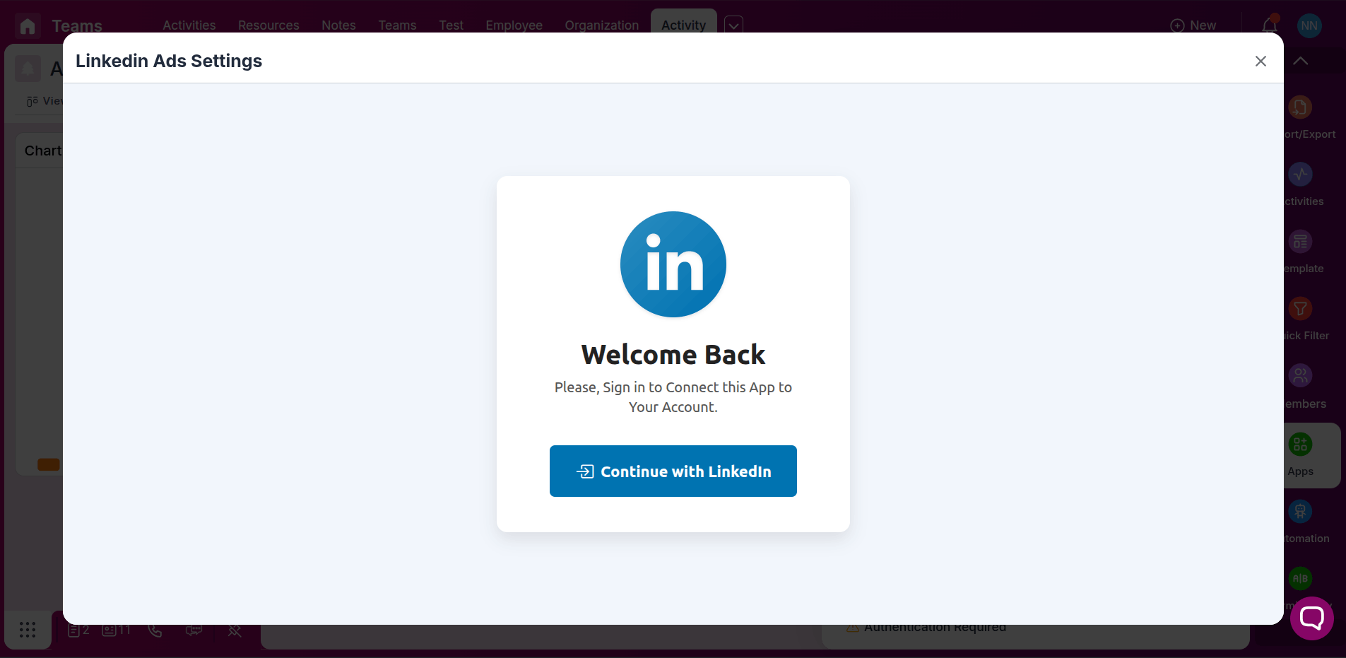 Apps section in Pronnel