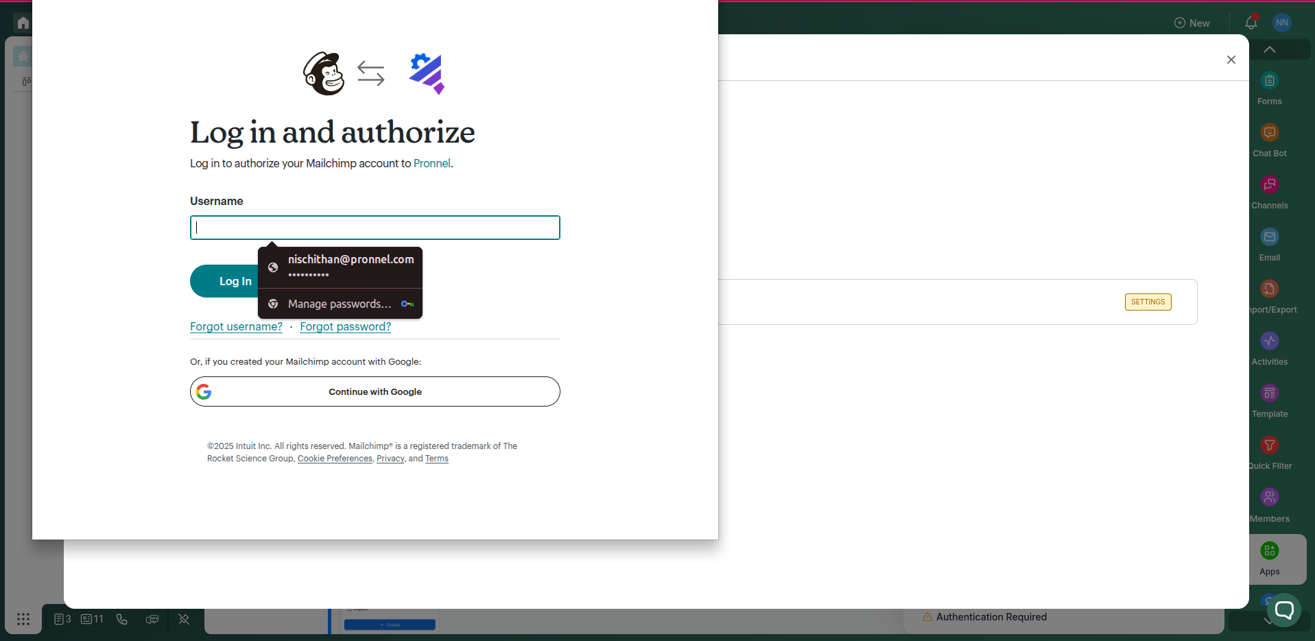 Configure Mailjet in a view