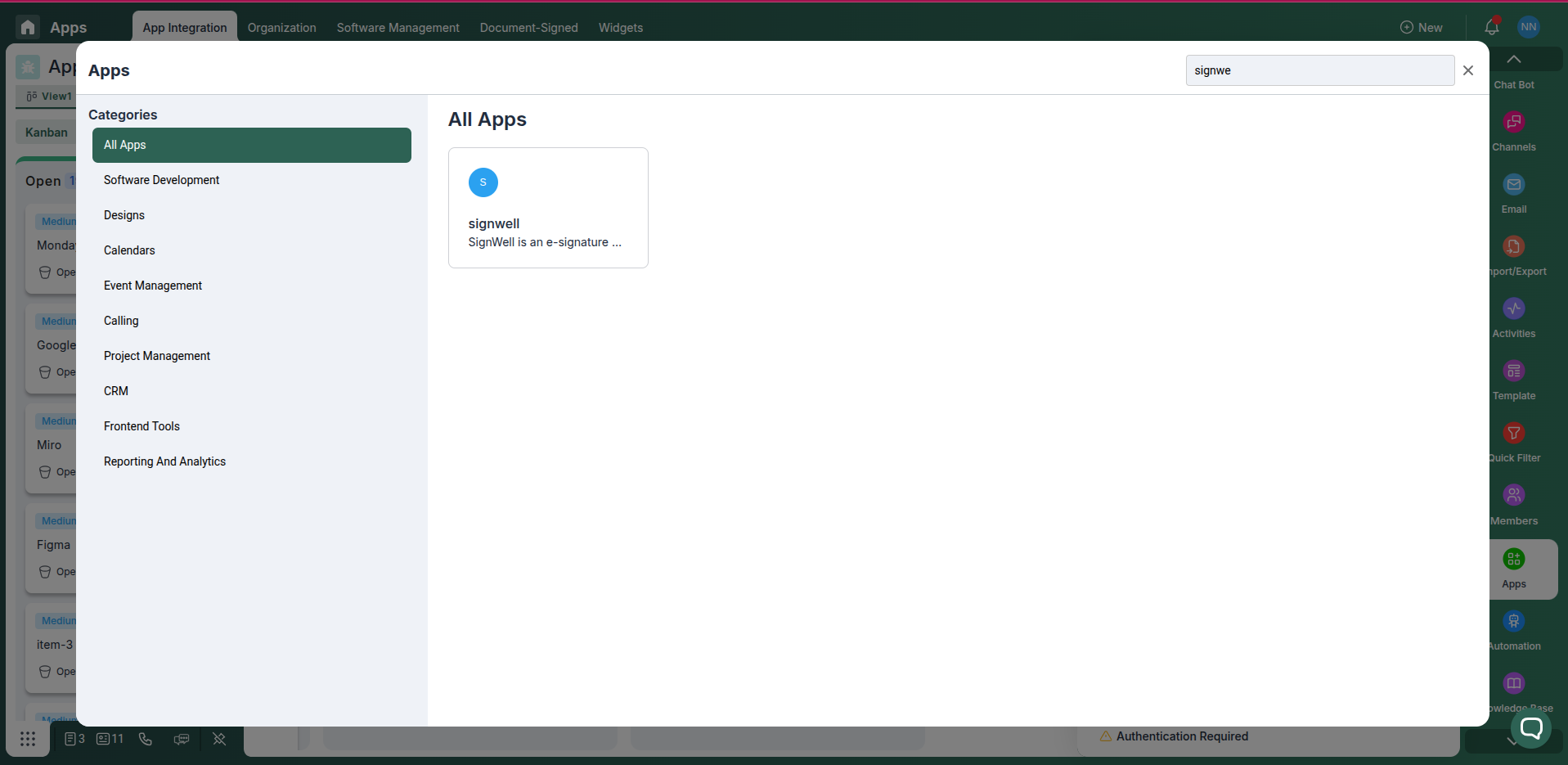 Connect SignWell account to Pronnel