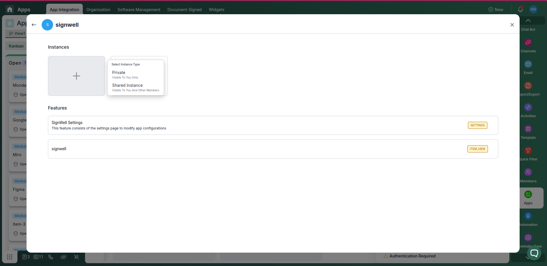 Connect SignWell account to Pronnel