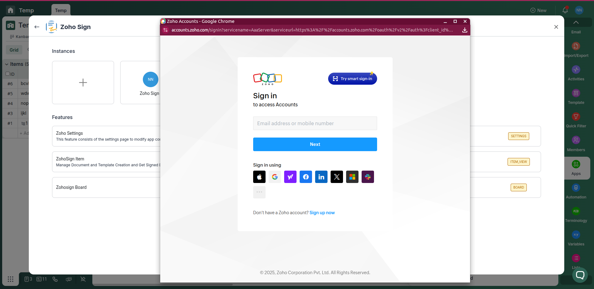 Connect DocuSign account to Pronnel
