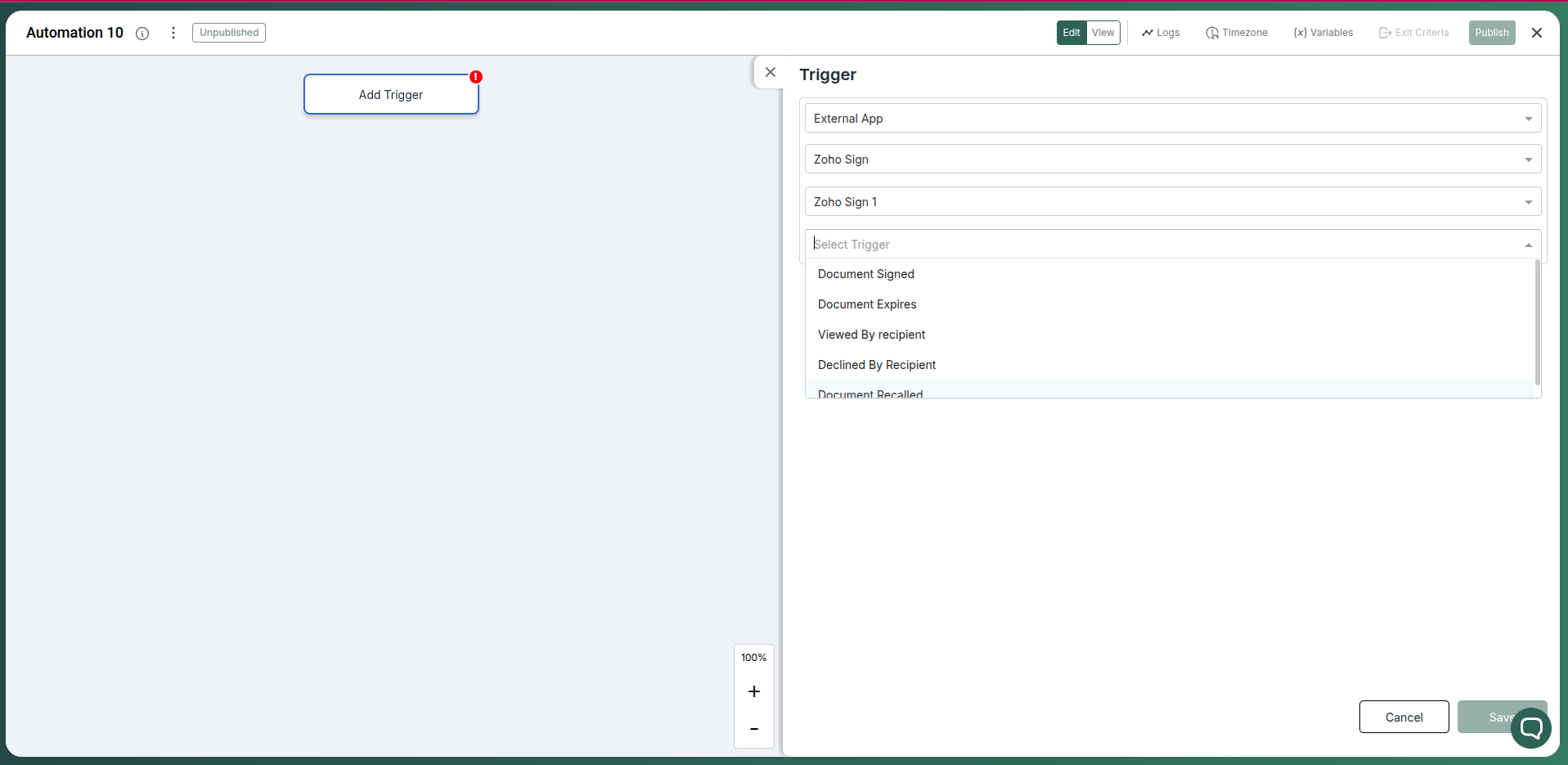 View DocuSign documents in Pronnel