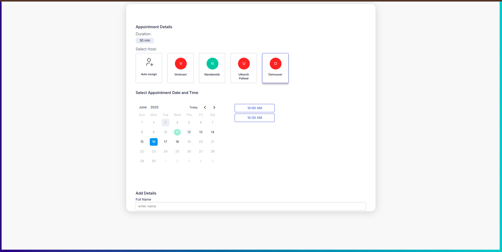Linking Availability to Appointment Forms