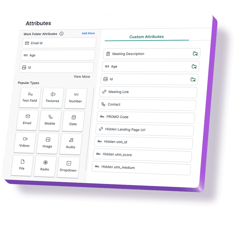 Flexible item cards with customizable attributes for tailored data management and enhanced organization.