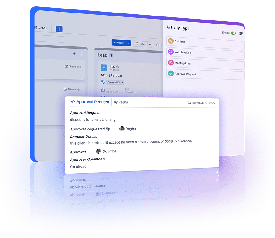 Customizable activity attributes for tailored tracking and better management of interactions and tasks.