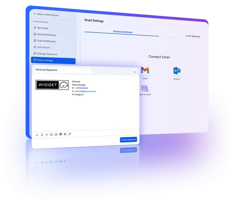 Integrate and set up email within CRM to streamline communication and improve efficiency.