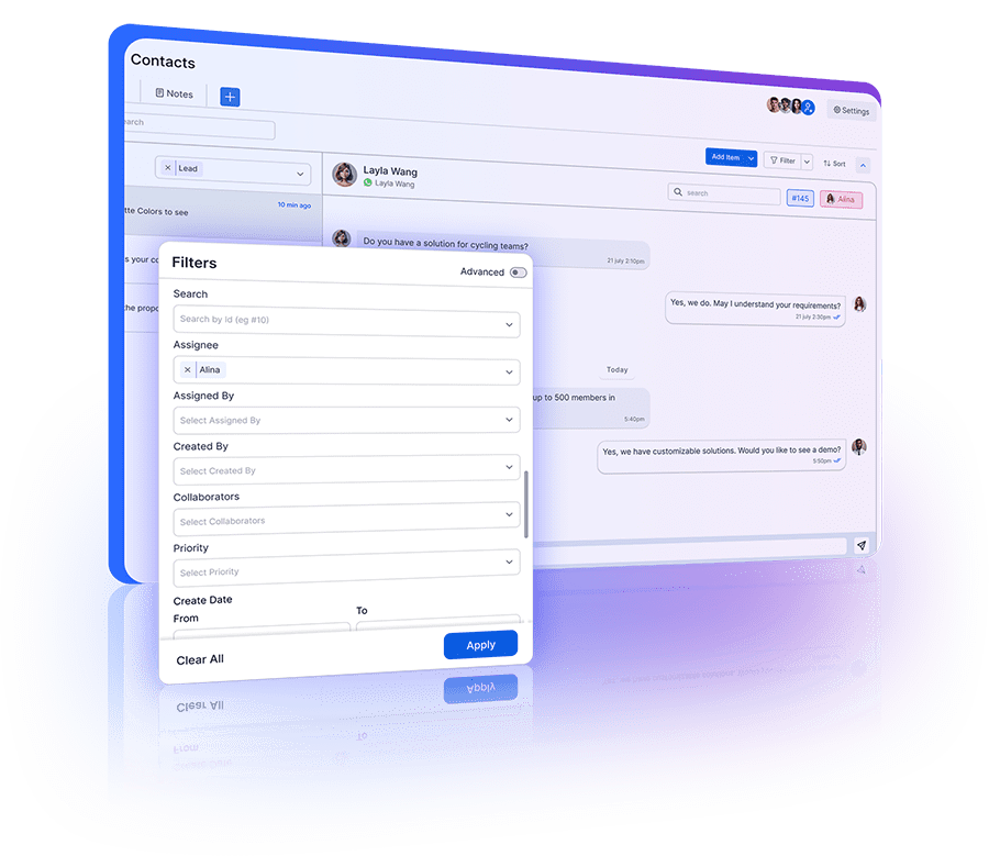 Efficient management of customer communication workflows using a Universal Inbox.