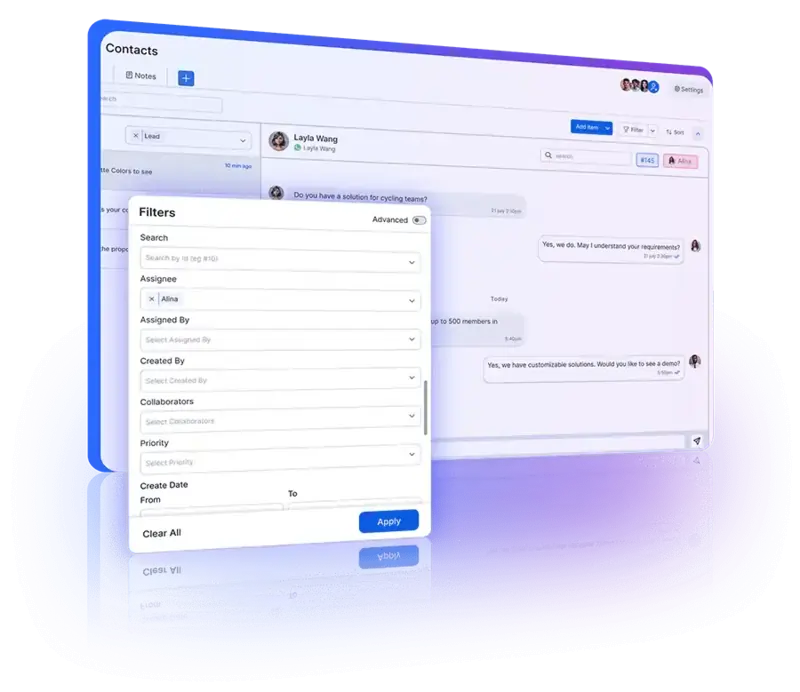 Efficient management of customer communication workflows using a Universal Inbox.