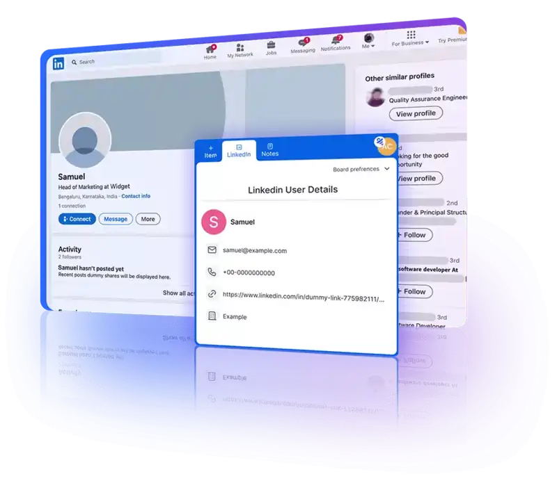 Integration with the LinkedIn plugin enhances contact management for deeper networking.