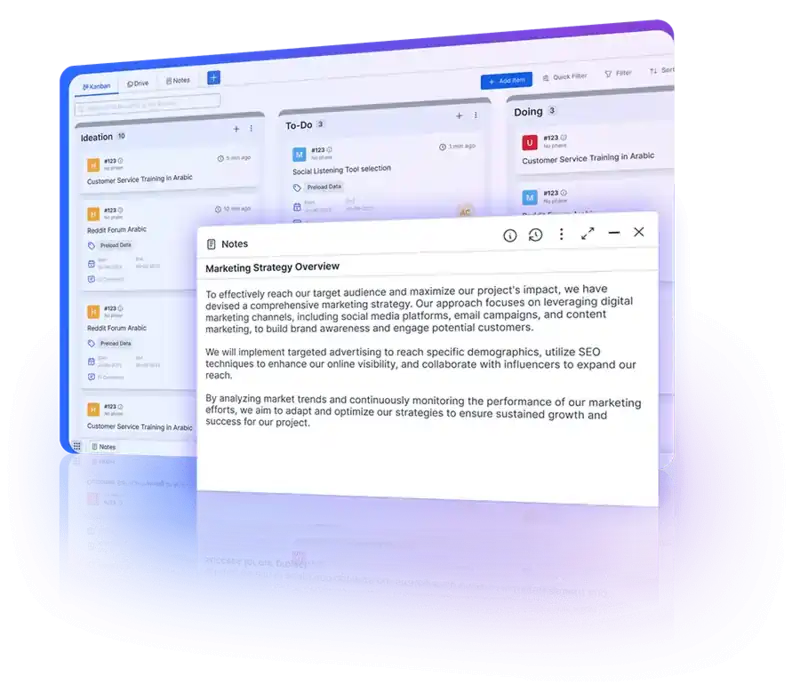 Personal notes with individual access and sharing options for enhanced privacy.