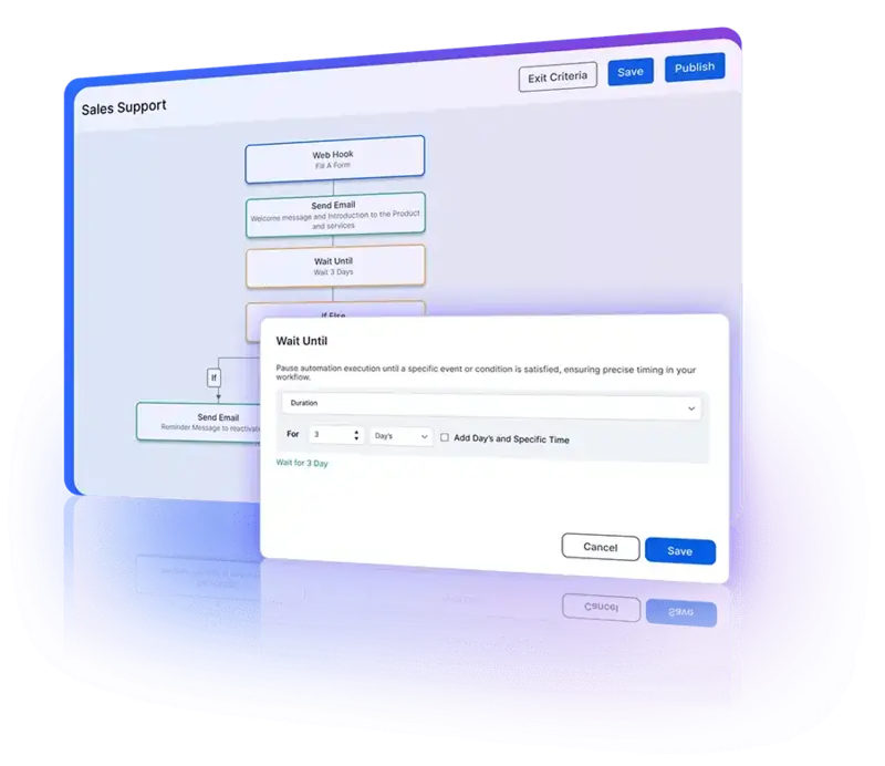 Introducing precise time gaps in automation workflows for better timing and efficient execution.