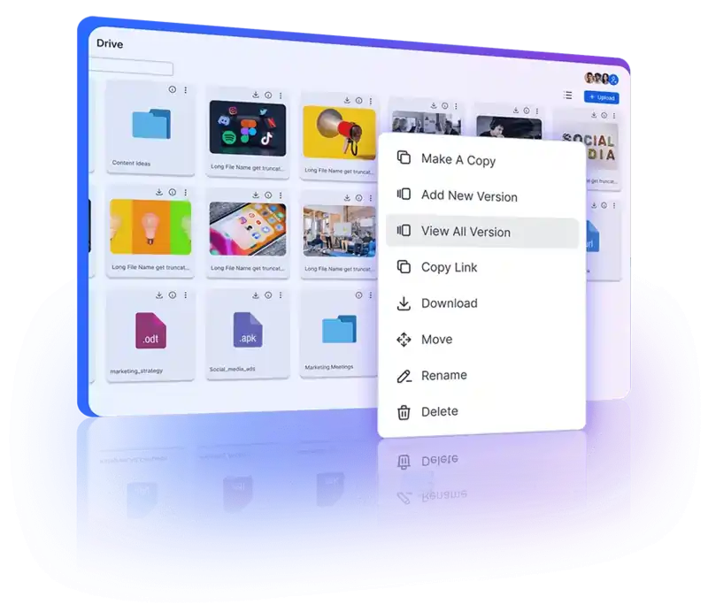Version control showcasing version history and easy retrieval options for accurate documentation.