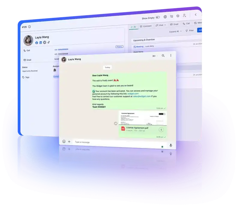 Utilizing WhatsApp Business API templates for sending consistent and professional messages.
