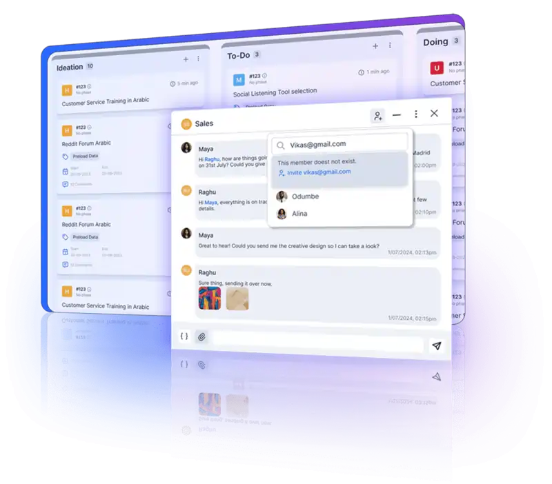Ensuring secure and private communication in internal chat to maintain data confidentiality and integrity.