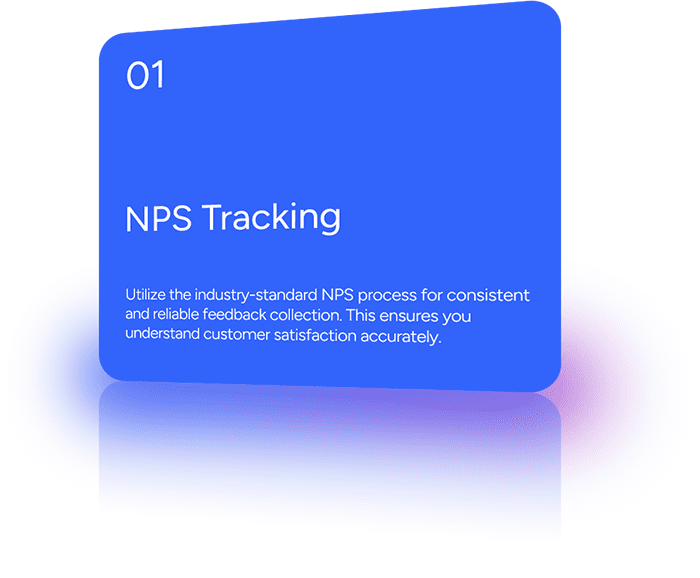 Utilize the industry-standard NPS process for consistent and reliable feedback collection. This ensures you understand customer satisfaction accurately.