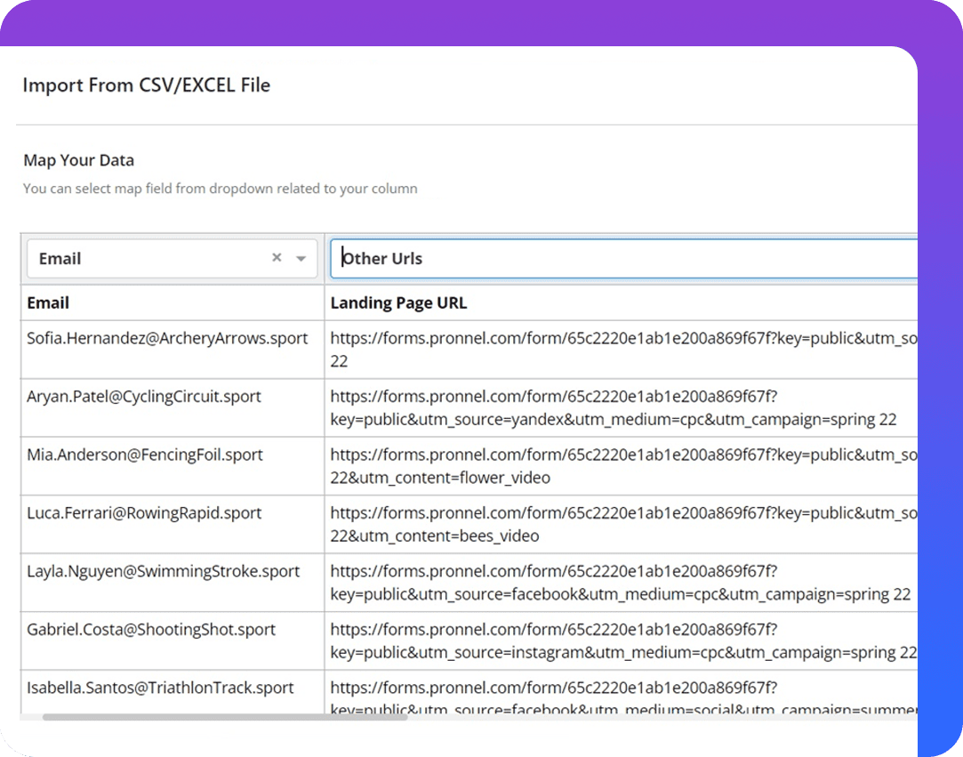 Comprehensive logs of emails, calls, meetings, and custom activities for efficient tracking and analysis.