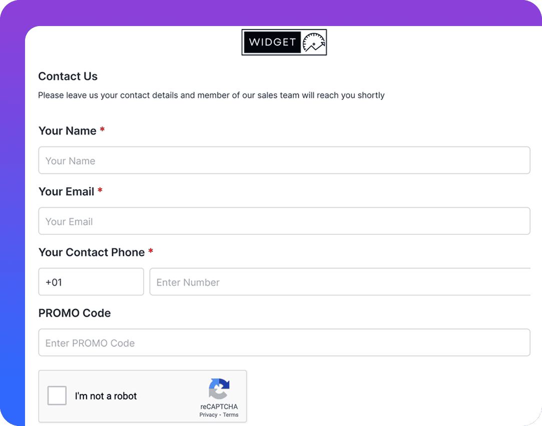  Pronnel's webforms integration for seamless lead generation from websites and landing pages.