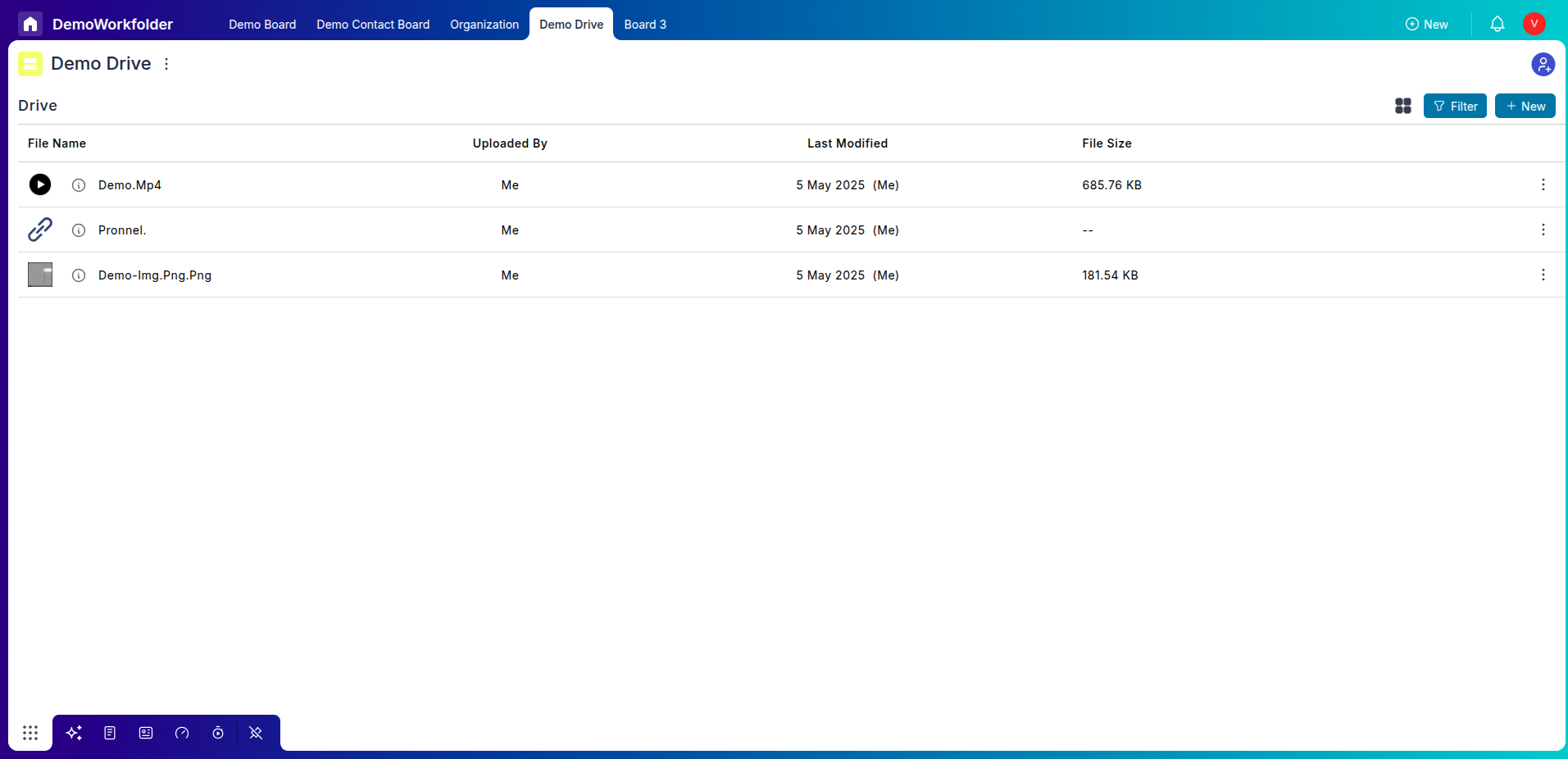 Create Chart widget