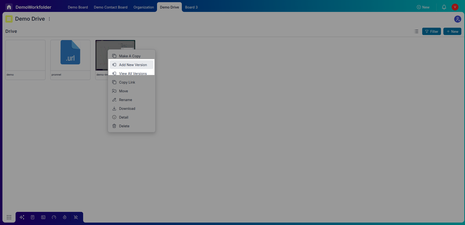 Create Chart widget