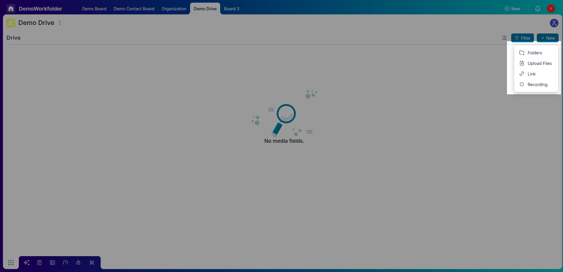 Create Chart widget