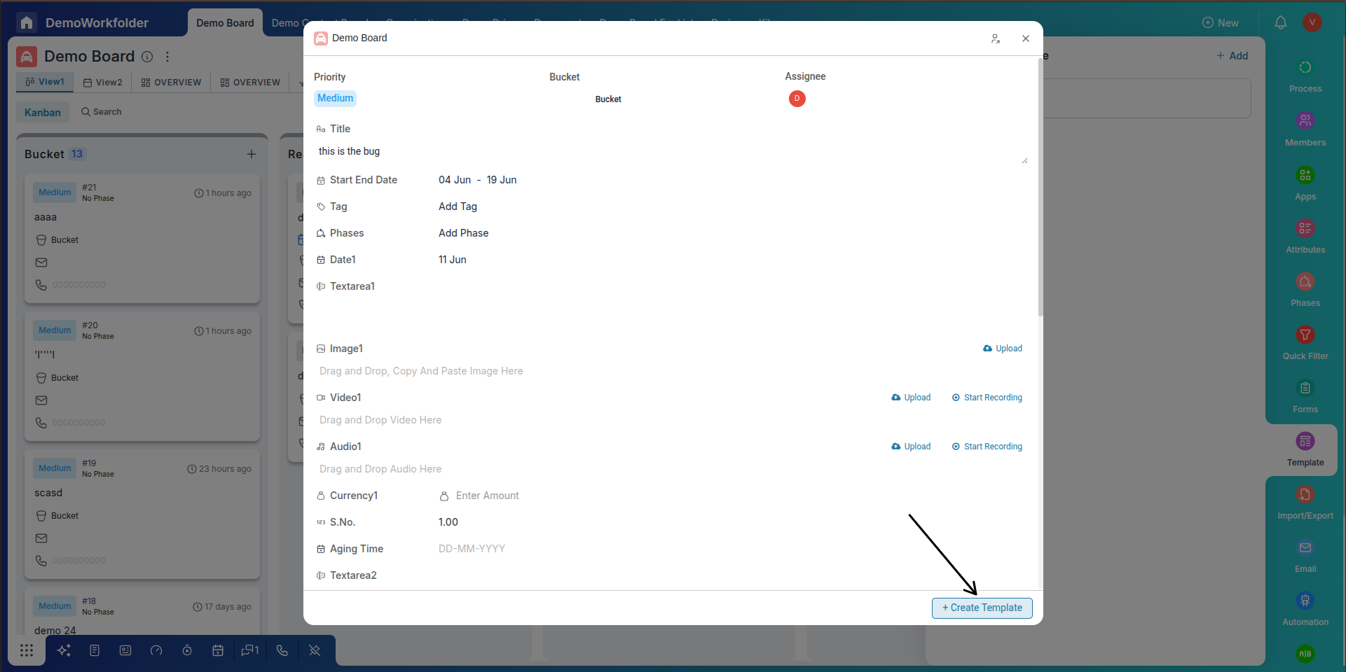 Finalizing and Saving the Template