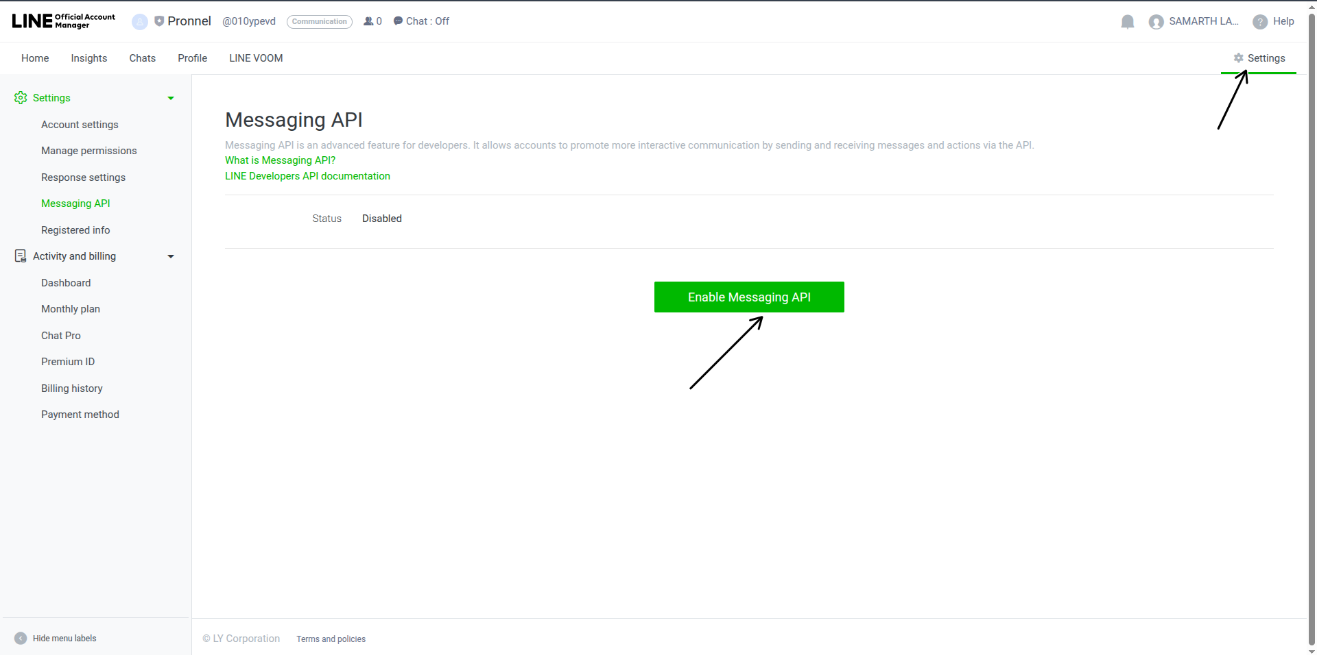 Add channel information