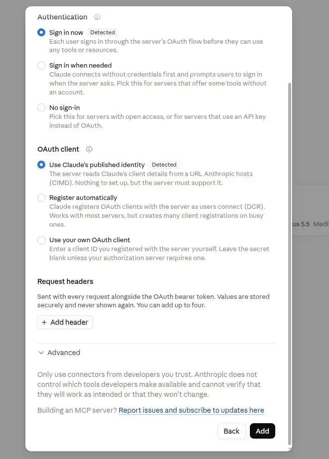 Configure Settings