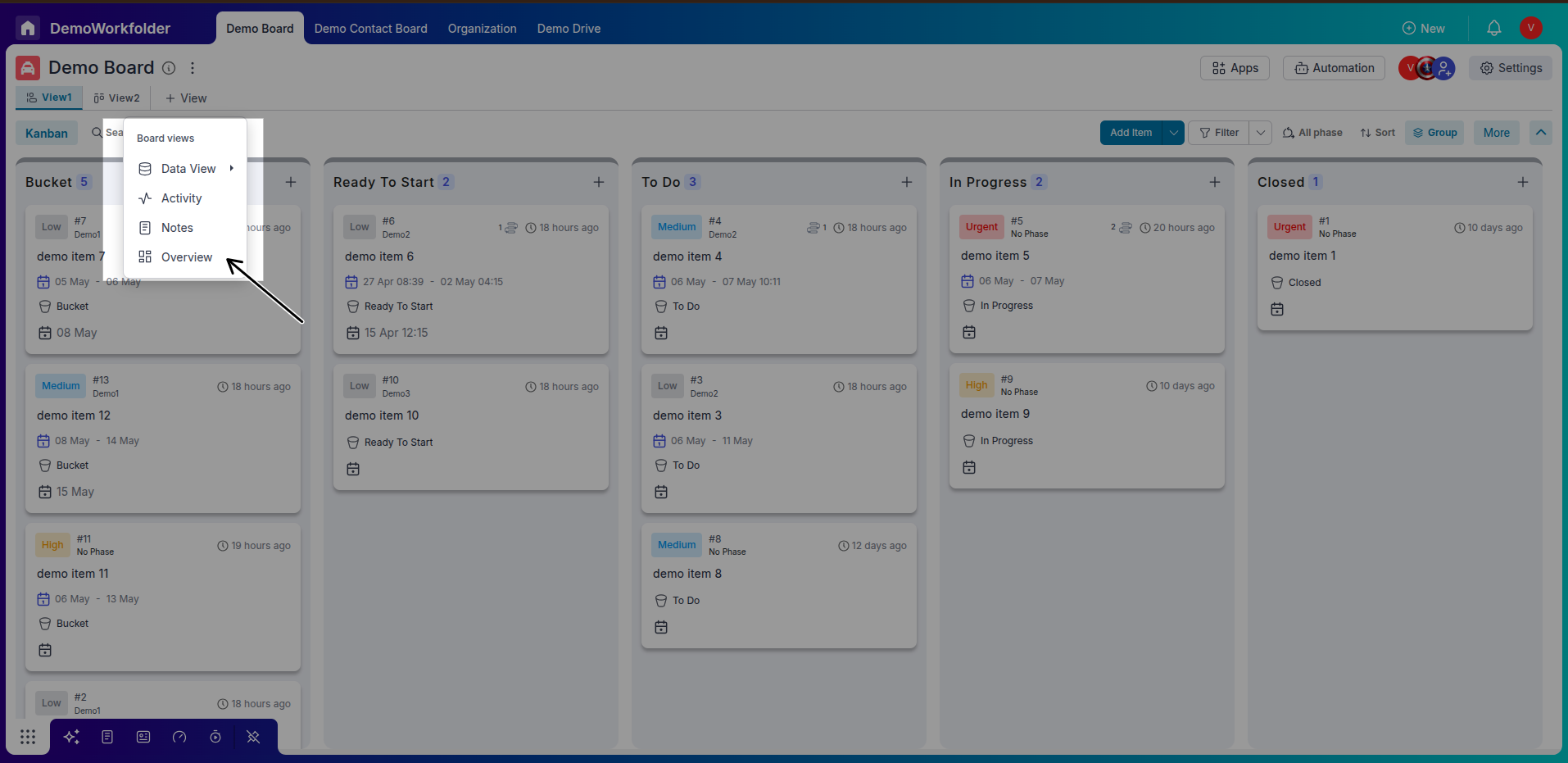 Enable Overview tab in Pronnel