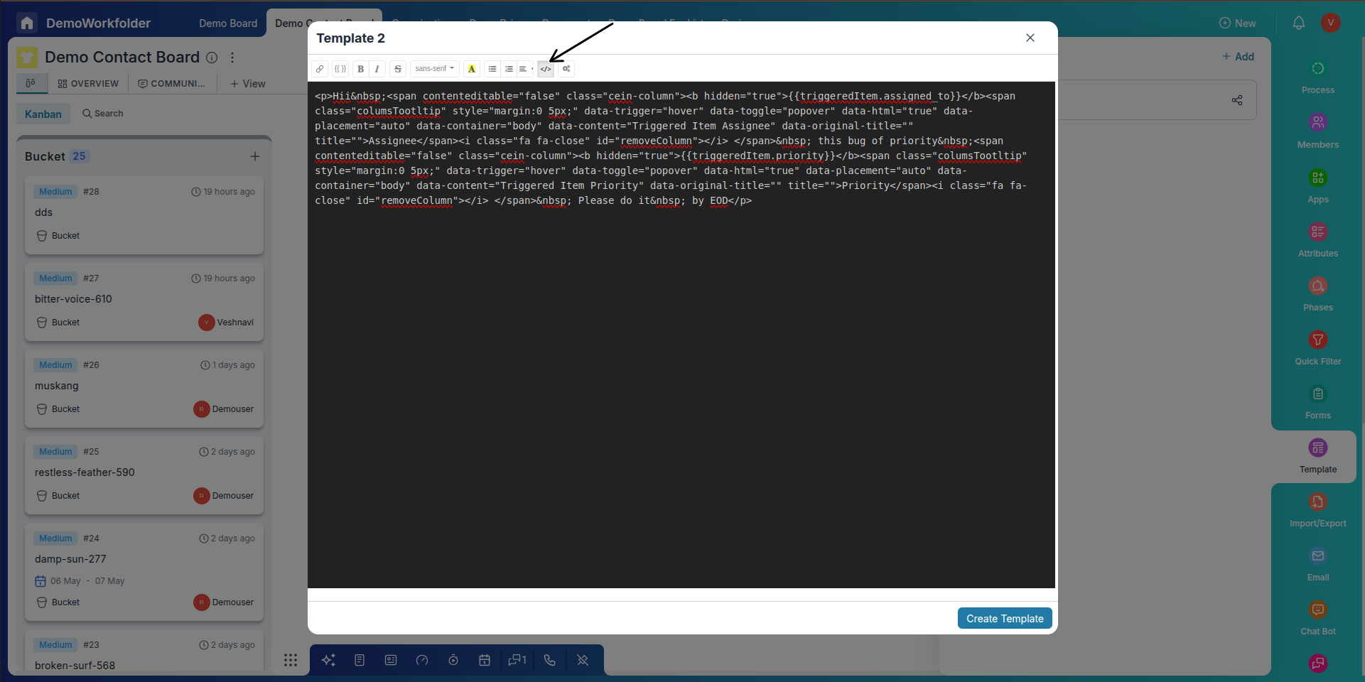 Switch to HTML View for Custom Design