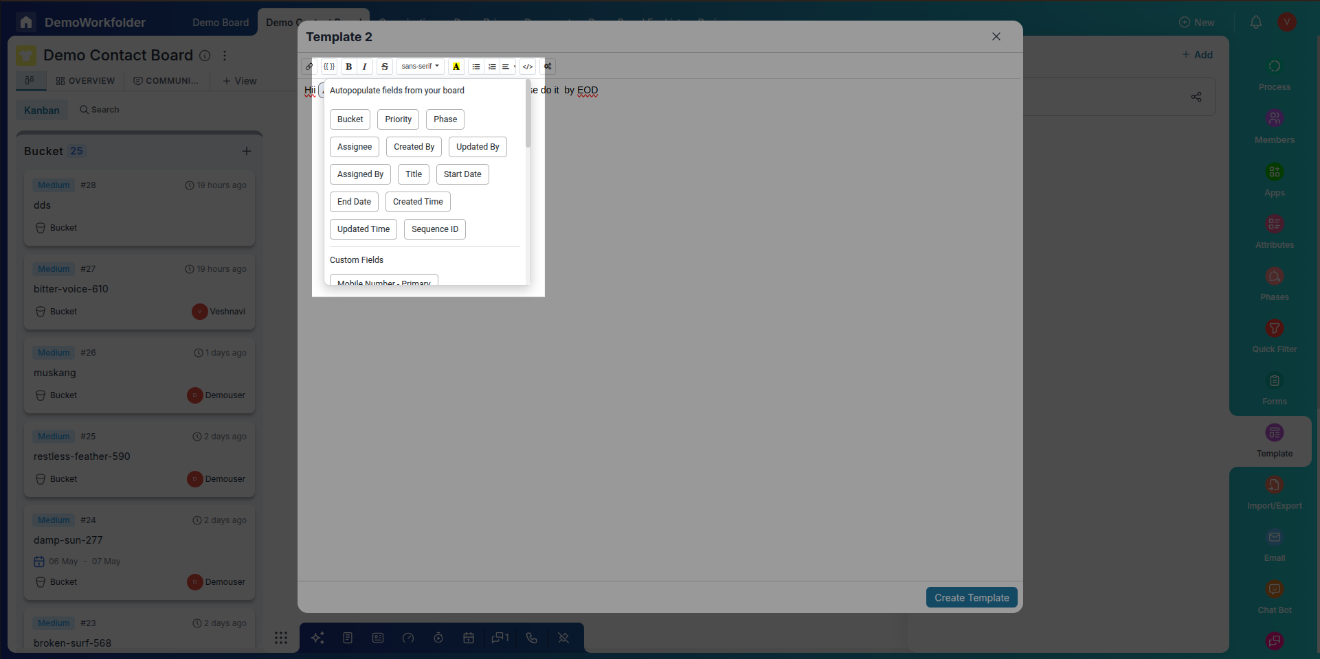Create PDF Template with Fields
