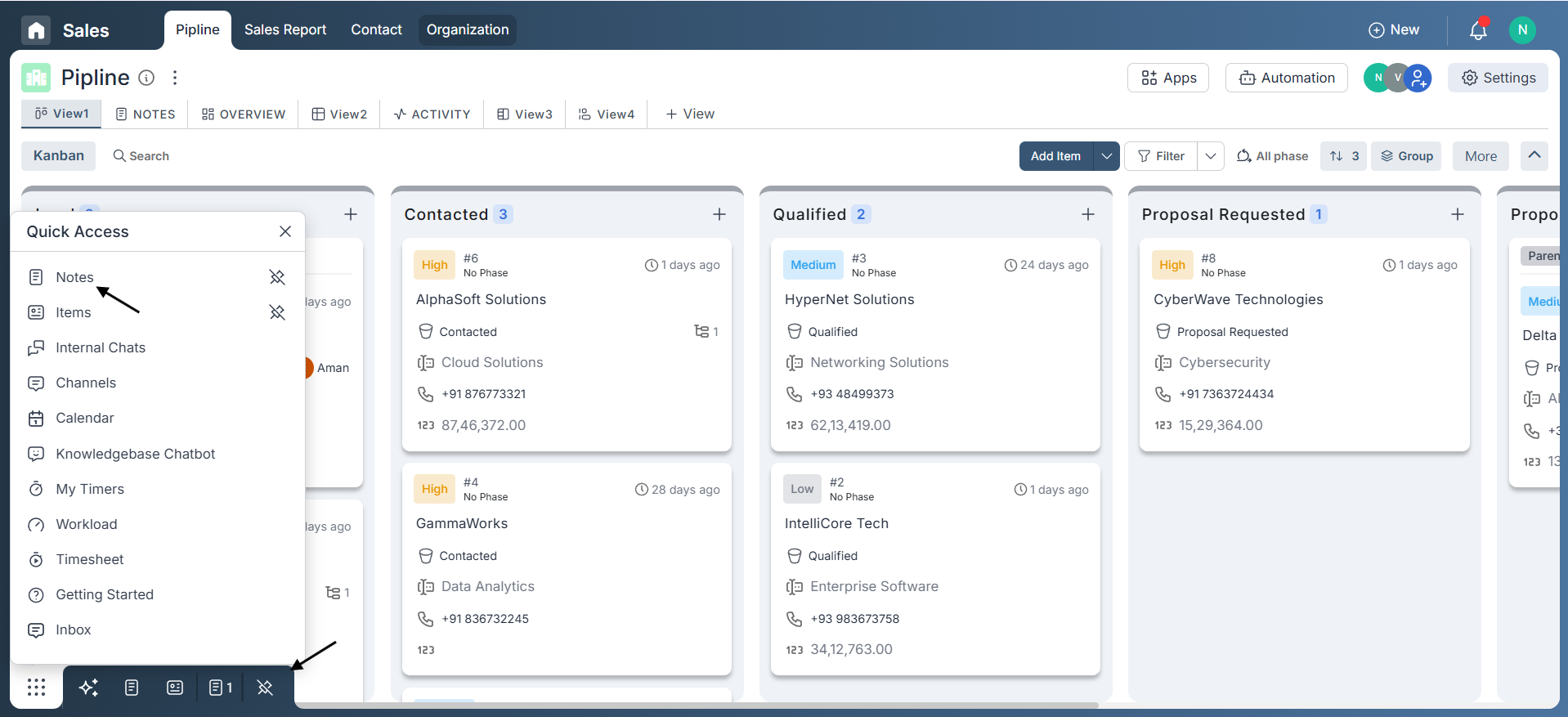 Creating Personal Notes in Pronnel