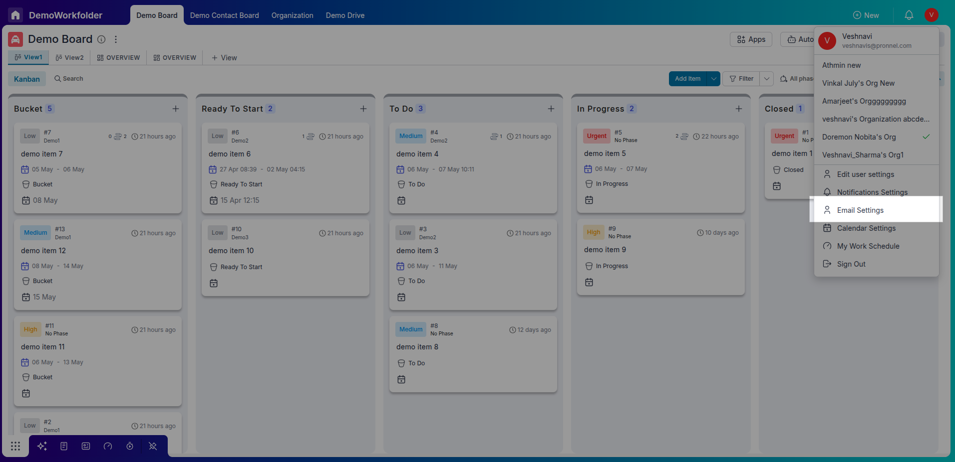 Go to Pronnel and open edit user settings.